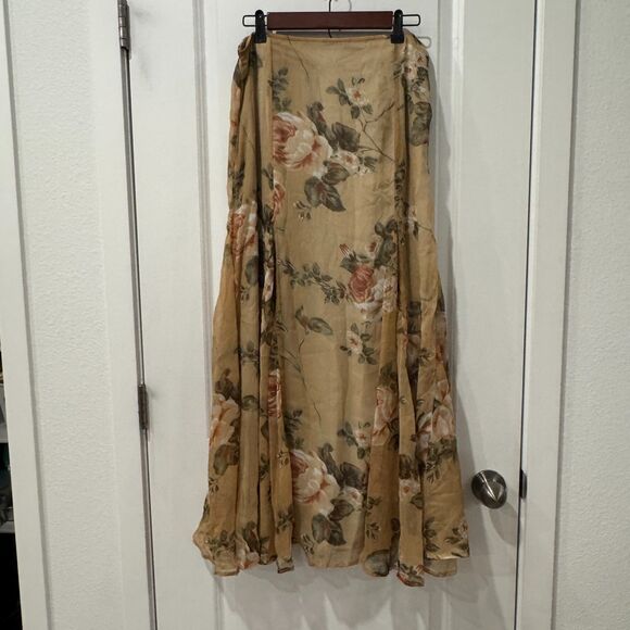 Vintage Womens Soft Surroundings Floral Maxi Skirt M Whimsigoth Y2K Cottagecore - Picture 2 of 4